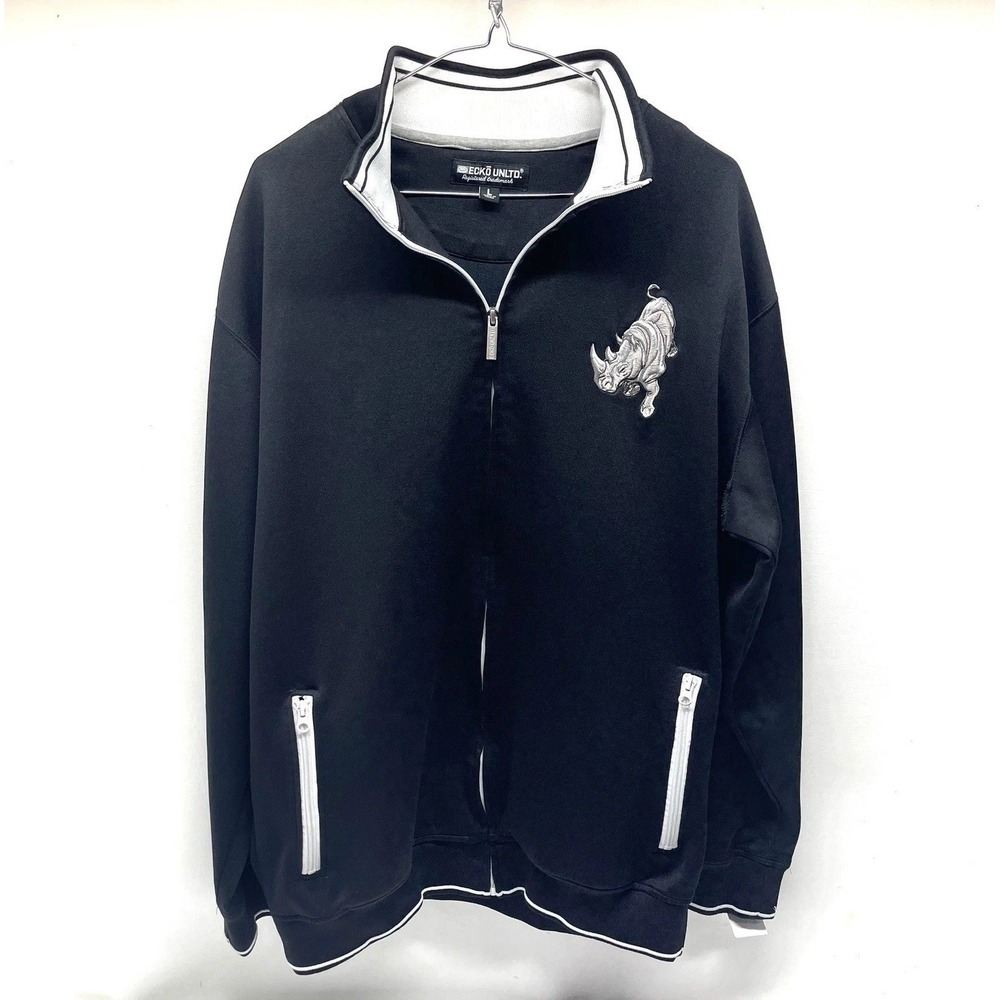 Vintage‎ ecko unltd track jacket Large y2k Fubu Phat Farm Sean John Retro Coat